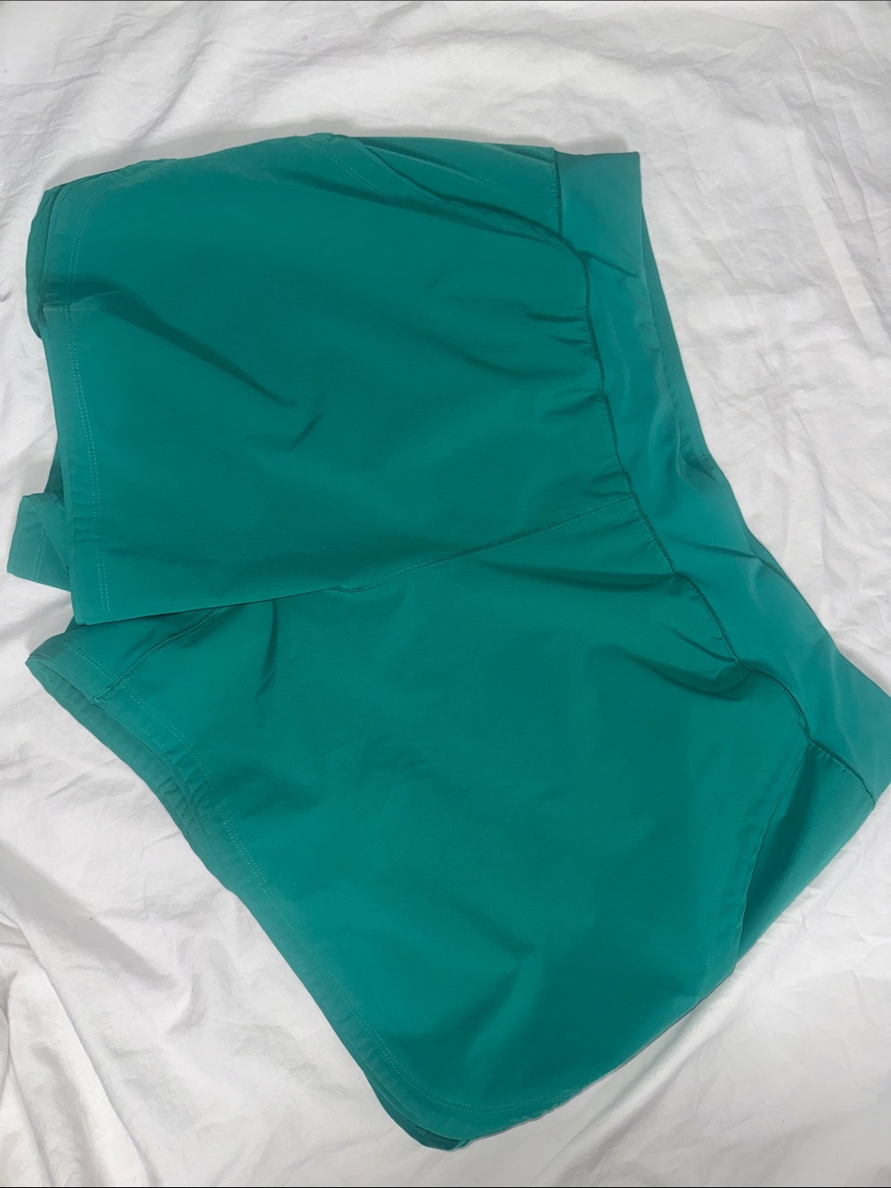 Lands' End Women's Athletic Swim Shorts in Teal Green